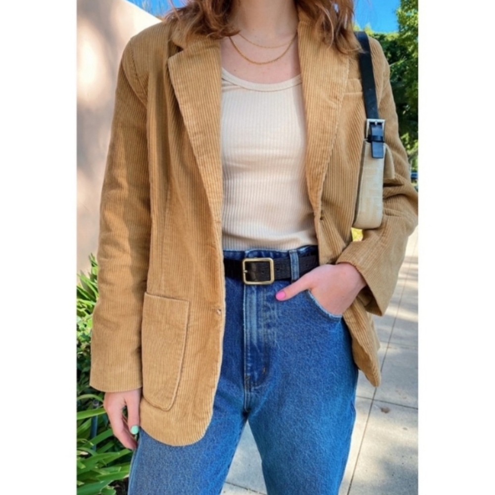 Levi's Vintage Inspired Corduroy Blazer In Iced Coffee Size Xs View 2